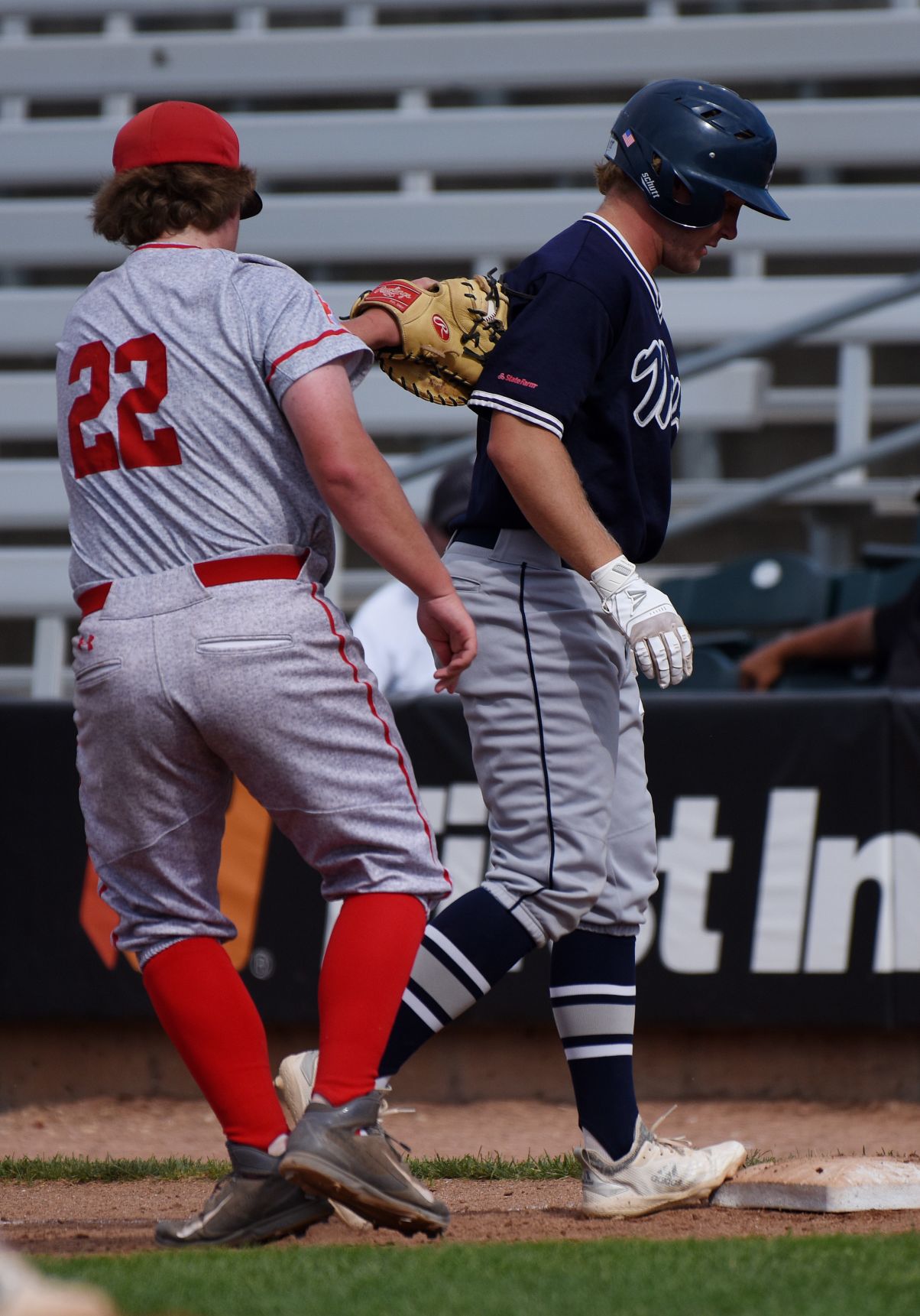 Missoula Mavericks and Billings Scarlets compete in State AA Legion Tournament at Dehler Park on Monday